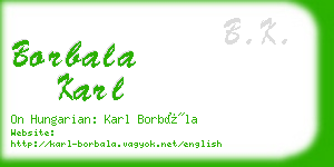 borbala karl business card